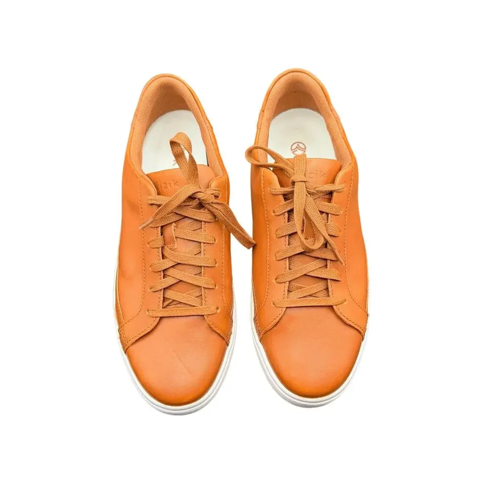 Kizik Vegas Leather Hands Free Sneakers Cognac Brown Men’s 9 W women’s 10.5 W